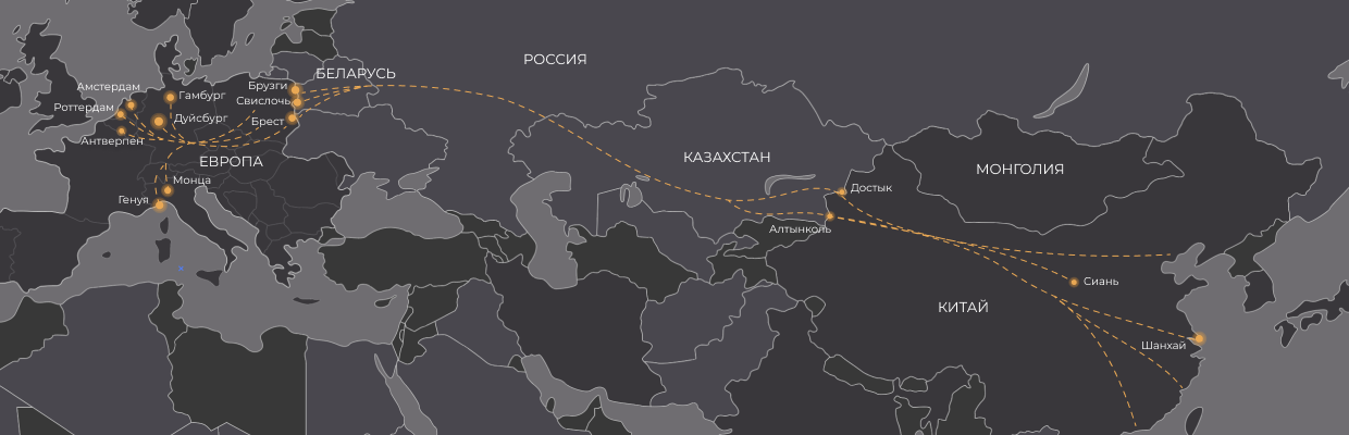 Route map China – Europe